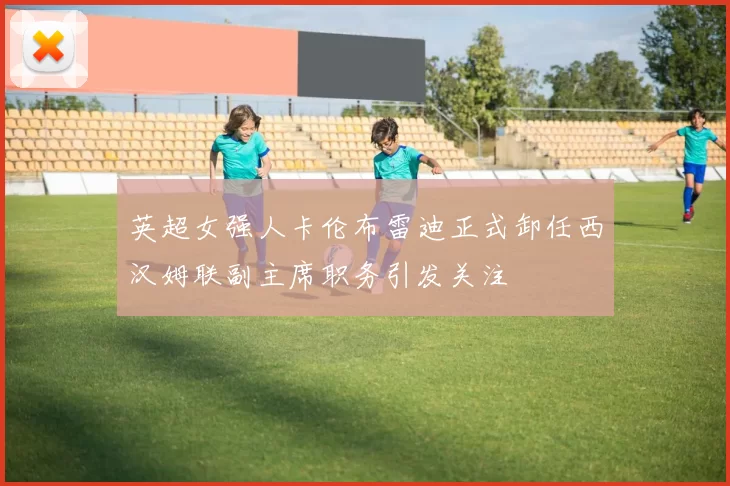 英超女强人卡伦布雷迪正式卸任西汉姆联副主席职务引发关注